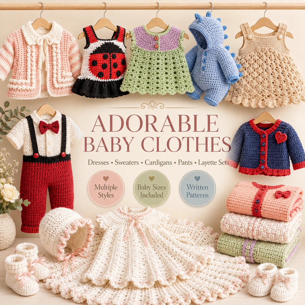 150+ Baby Crochet Patterns PDF | Clothes, Toys, Blankets & Accessories - Image 4