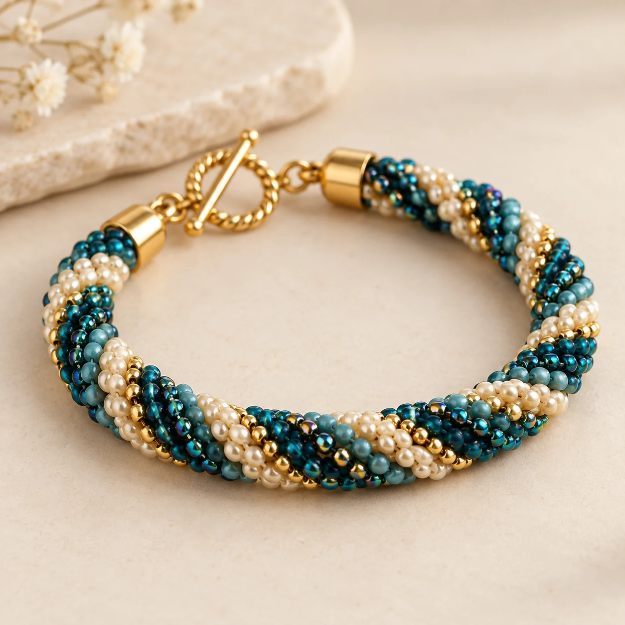 Detailed Kumihimo bracelet project