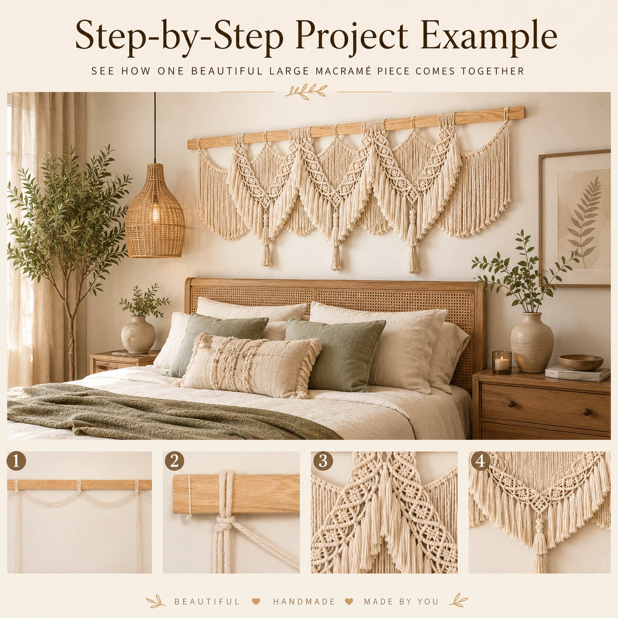 12 Large Macrame Patterns | Wall Hangings, Headboards & Boho Decor PDF - Image 4