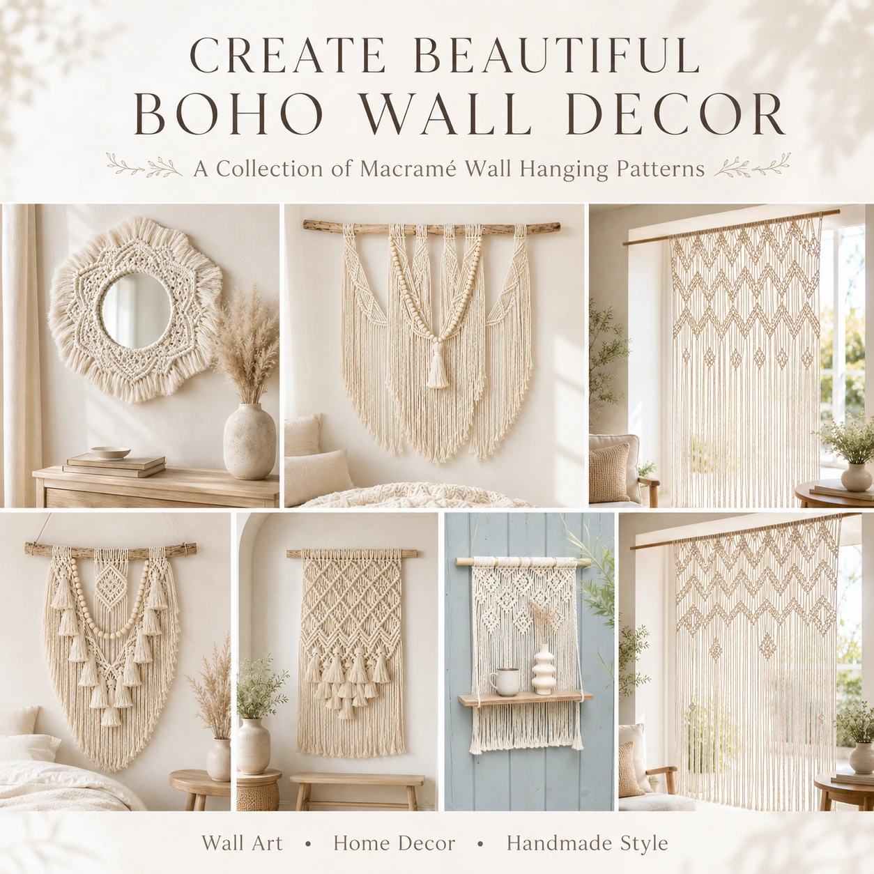 Macrame Wall Hanging Pattern Bundle – Boho Decor, Curtain & Mirror PDF - Image 2